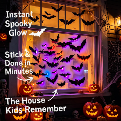 3D LED Halloween Bats