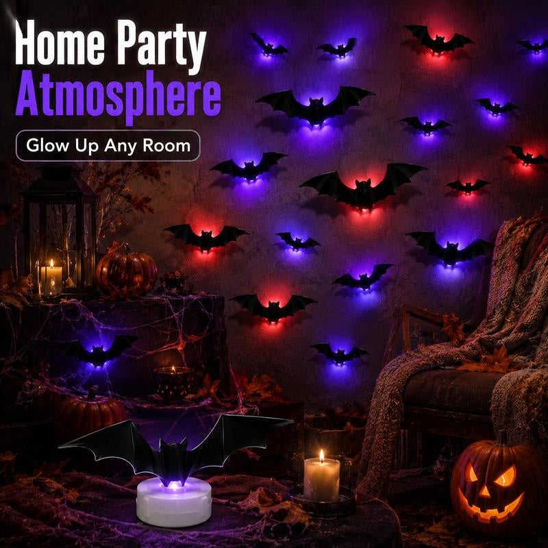 3D LED Halloween Bats