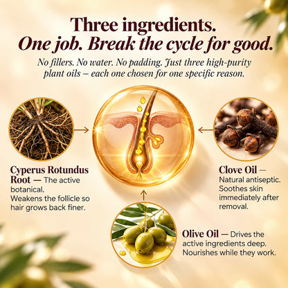 Cyperus Rotundus Oil for Hair Reduction